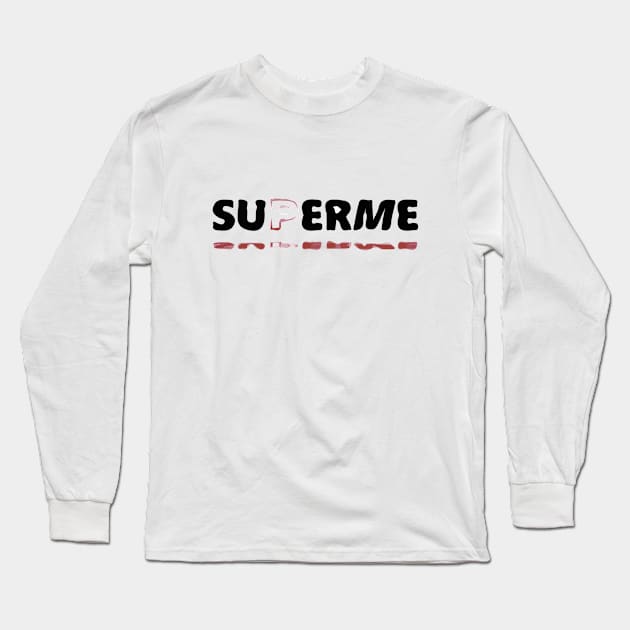 superme Long Sleeve T-Shirt by Lamink